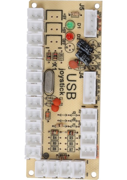 Raspberry Pi Ana Bilgisayar Oyun Makinesi Için Arcade Oyunu USB Kodlayıcı Düğme Kontrol Cihazı BLACKCY-822A (Yurt Dışından)