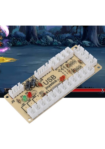 Raspberry Pi Ana Bilgisayar Oyun Makinesi Için Arcade Oyunu USB Kodlayıcı Düğme Kontrol Cihazı BLACKCY-822A (Yurt Dışından)