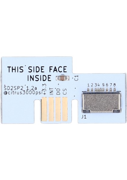 Rpi Picoboot Fpc Flex Şerit Kablo Için SD2SP2 Sdload Sdl Adaptörü Ngc DOL‑001 Oyun Konsolu Için Beyaz (Yurt Dışından)
