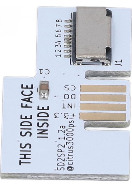 Rpi Picoboot Fpc Flex Şerit Kablo Için SD2SP2 Sdload Sdl Adaptörü Ngc DOL‑001 Oyun Konsolu Için Beyaz (Yurt Dışından)