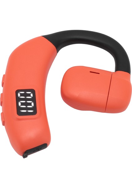 Kablosuz Bluetooth 5.4 Kulaklık Açık Kulak Hava Iletimli Kulaklık Gürültü Azaltma Kablosuz Spor Tek Kulak Kulaklık Android Dizüstü Bilgisayar Kamyon Sürücüsü Turuncu (Yurt Dışından)
