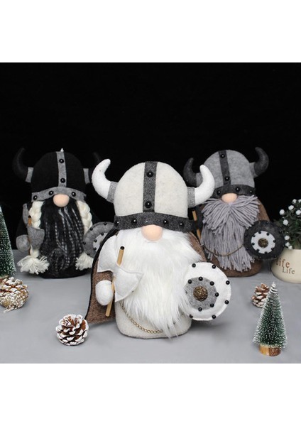 Yüzü Olmayan Cüce Peluş Bebek Şövalye Cüce Viking Gladyatör Figürü Masa Süsleri Dekorasyon (Yurt Dışından) indirimleri