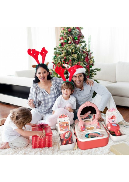 Sırt Çantası Tarzı Oyuncaklar Makyaj Seti Çocuklar Için Makyaj Masası Oyuncak Seti Saklama Kutusu ile 3 Yaş ve Üzeri Kızlar Çocuklar Için Doğum Günü Noel Hediyesi (Yurt Dışından) indirimleri