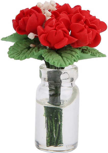 1:12 Bebek Evi Mini Bonsai Modeli Oyuncak Bahçe Bitki Dekorasyon Aksesuarları (Kırmızı) (Yurt Dışından) fiyatları