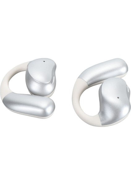 Açık Kulak Kulaklık Bluetooth 5.4 Kablosuz Kulaklık Şarj Kutusu ile 12 Saat Oynatma Süresi Ipx7 Su Geçirmez Spor Kulaklıkları Egzersiz Bisiklet Koşu Gümüş Beyaz (Yurt Dışından) indirimleri