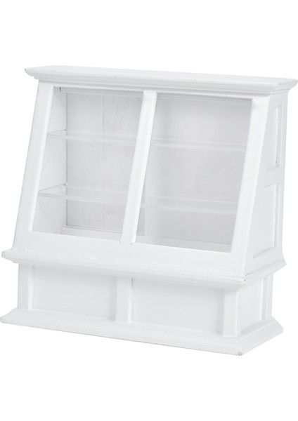 1:12 Bebek Evi Minyatür Simüle Ahşap Pasta Dolabı Sürgülü Kapılı Mini Mobilya Modelibeyaz (Yurt Dışından) fiyatları