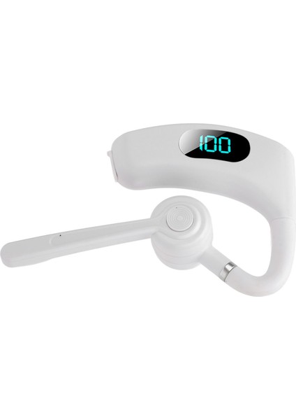 Iş Sürüşü Için Mikrofon Gürültü Azaltma Özellikli Kablosuz Bluetooth Kulaklık 300MAH Pil Beyaz (Yurt Dışından)
