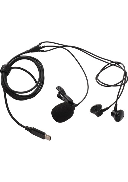 USB C Kulaklık Kablolu Kulaklık Tipi C Gürültü Azaltma Kulaklık Mikrofonlu Şarkı Söyleme Kayıt Oyun Için (Yurt Dışından)