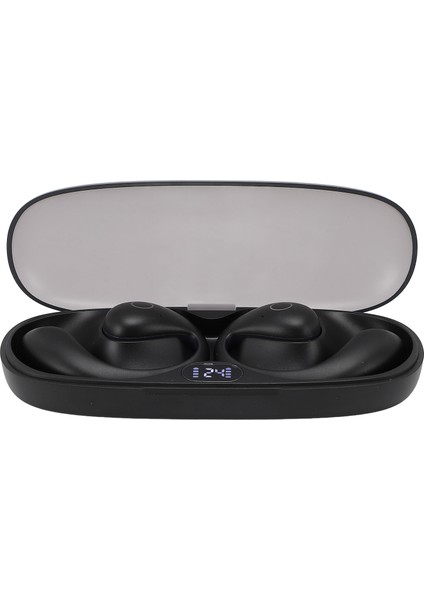 Kablosuz Kulaklık Bluetooth 5.4 Spor Kulaklıkları LED Güç Ekranı 42 Saat Çalma Süresi Bisiklet Koşu Antrenman Siyah (Yurt Dışından)