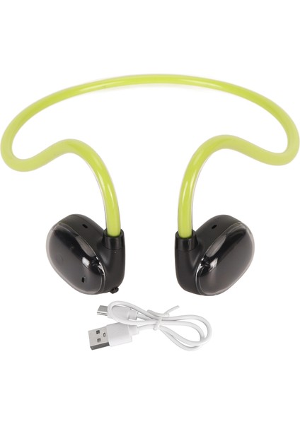 Bluetooth 5.3 Kablosuz Kulaklık Gürültü Önleyici Ipx4 Su Geçirmez Çift Mikrofon Stereo Açık Kulak Kulaklık Koşu Için Yeşil (Yurt Dışından)
