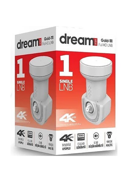 Tekli Profesyonel Lnb 4K Full Hd Uydu Anten Çanak