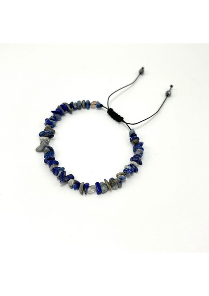 Sertifikalı Lapis Lazuli Saçaklı Model Doğal Taş Makrome Bileklik Ayarlanabilir Ölçü fiyatları