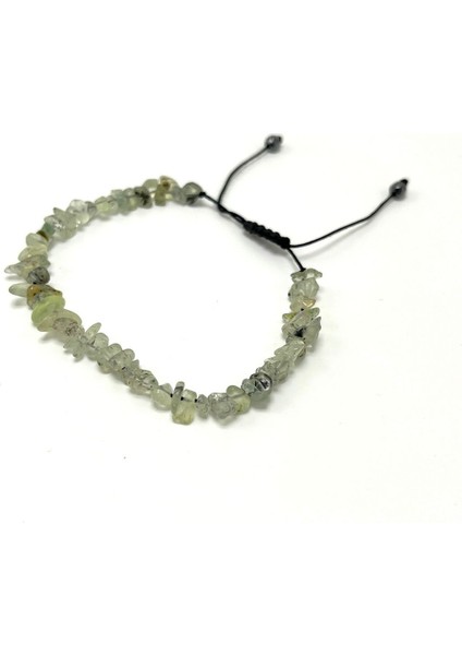 Sertifikalı Prehnit Saçaklı Model Doğal Taş Makrome Bileklik Ayarlanabilir Ölçü fiyatları