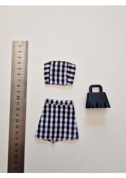 Barbi Oyuncak Bebekler Için 3 Lü Kıyafet Takımı