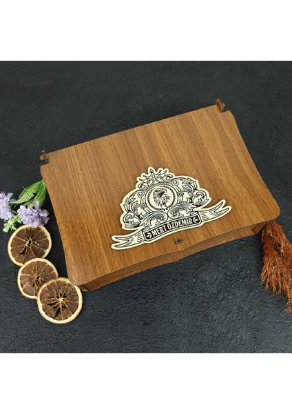 Ahşap Kutulu Kartal Desenli Isme Özel Rakı & Taşlı Viski Kadehi Seti indirimleri