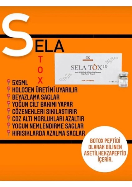 Selatox Gençlik Aşısı Mezoterapi [5 Flakon Fiyatıdır]