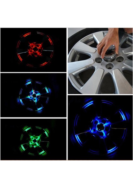 LED Işıklı Araba Tekerlek Göbek Kapağı (4741) modelleri