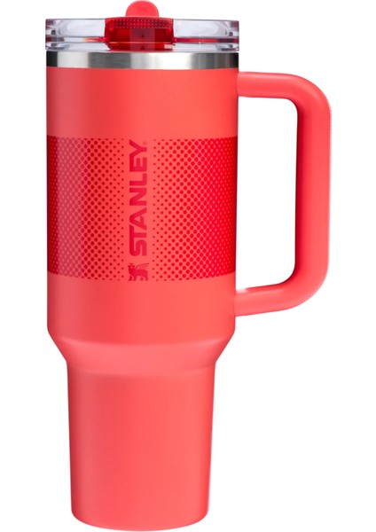 The Quencher Protour Flip Straw Tumbler | 40 Oz (1,18 L) Hot Coral Fade Sızdırmaz Pipetli Termos