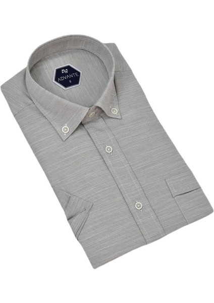 Erkek Klasik Tek Cepli Kısa Kol Gömlek BGL-ST04554 fırsatları