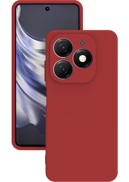 Tecno Spark 20C Kılıf Kamera Korumalı Silikon Rubber Arka Kapak