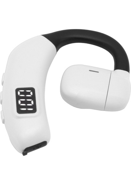 Kablosuz Bluetooth 5.4 Kulaklık Açık Kulak Hava Iletimli Kulaklık Gürültü Azaltma Kablosuz Spor Tek Kulak Kulaklık Android Dizüstü Bilgisayar Kamyon Sürücüsü Beyaz (Yurt Dışından)