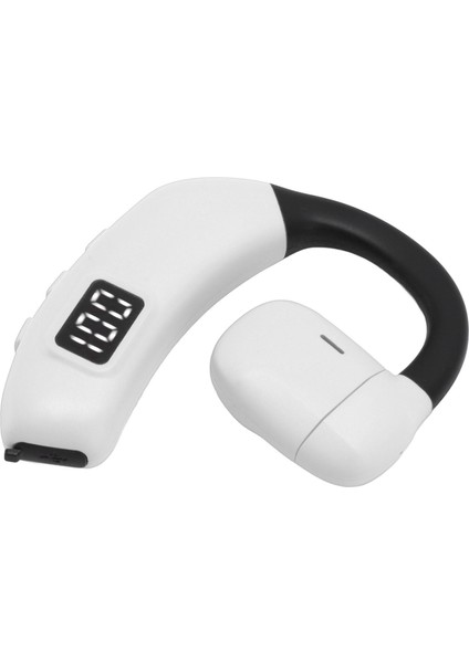 Kablosuz Bluetooth 5.4 Kulaklık Açık Kulak Hava Iletimli Kulaklık Gürültü Azaltma Kablosuz Spor Tek Kulak Kulaklık Android Dizüstü Bilgisayar Kamyon Sürücüsü Beyaz (Yurt Dışından)
