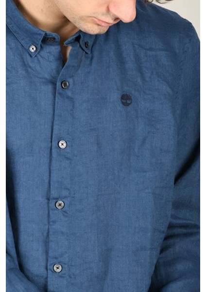 Mıll Brook Linen Shirt Erkek Lacivert Gömlek - TB0A2DC3 modelleri