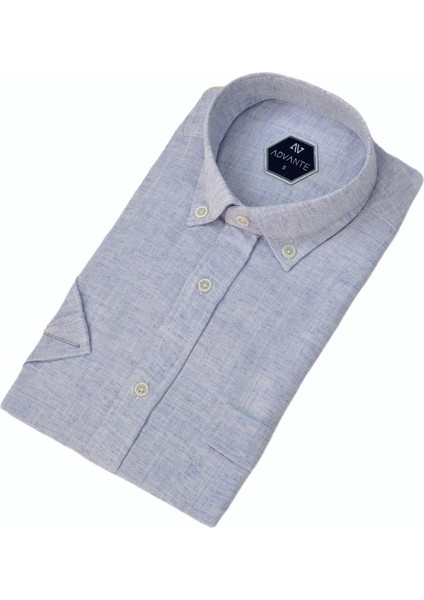 Erkek Klasik Tek Cepli Kısa Kol Gömlek BGL-ST04557