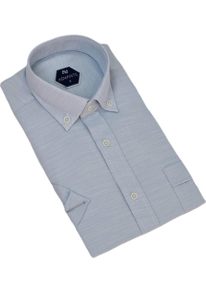 Erkek Klasik Tek Cepli Kısa Kol Gömlek BGL-ST04559 fırsatları