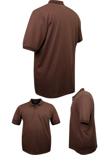 Erkek Büyük Beden 115 - 155 Kilo Arası Uygun Bedenli Likralı Pike Polo Yaka Cepli Tişört fiyatları