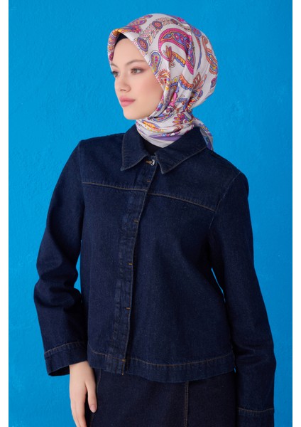 Saf Ipek Eşarp 4111D02( Twill Ipek) -35 Gri fiyatları