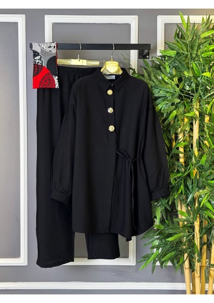 Yeni Sezon Duru Ikili Takım - Gömlek Pantolon Kadın Alt Üst Takım Çilek Kumaş fırsatları