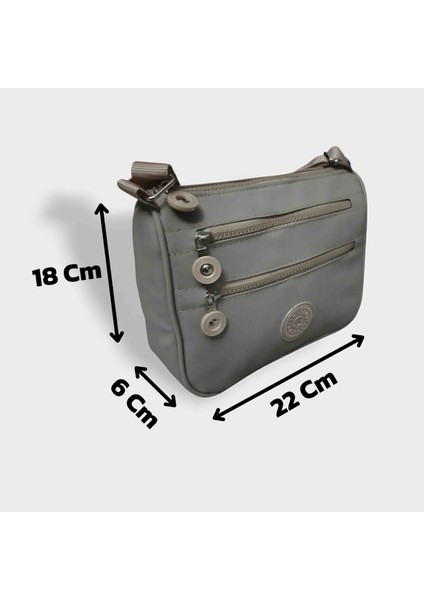 Bayan Küçük Boy Çapraz Omuz Çantası Açık Gri GVN-0128