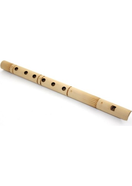 Büro Ev Ofis Hobi Müzik Keyfi Için Tekli 30CM Bambu Yapım Müzik Aleti Flüt Çalgısı