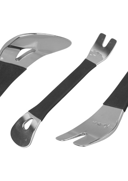 Araç Içi Ses Sistemi Sökme Levyesi Krom Kaplama Çelik (3X195MM) (5131)