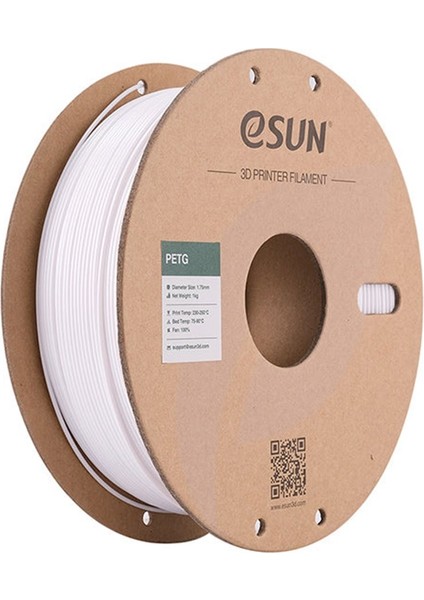 Petg Filament Beyaz 1,75MM 1 kg