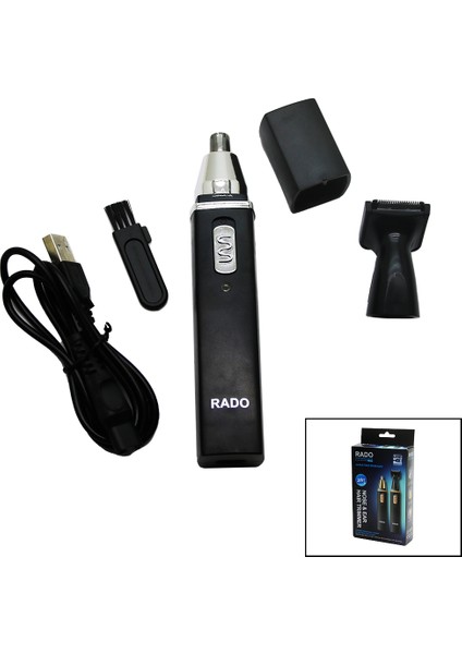 2ın1 Burun - Kulak Kıl Alma - Ense Çizim USB Sarjlı Traş Makinesi RD-3138 (5131)