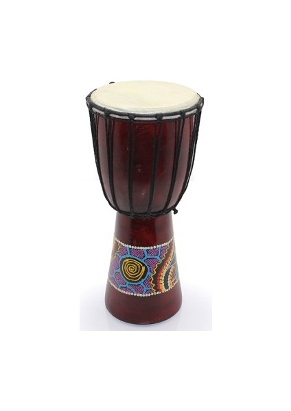 Büro Ev Ofis Hobi Müzik Keyfi Için Tekli 30CM Ahşam Müzik Aleti Batikli Darbuka Çalgı