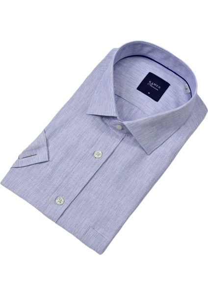 Erkek Klasik Çizgili Kısa Kol Gömlek 9493 BGL-ST04580 modelleri