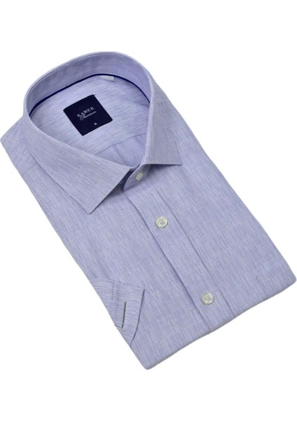 Erkek Klasik Çizgili Kısa Kol Gömlek 9493 BGL-ST04580 fırsatları