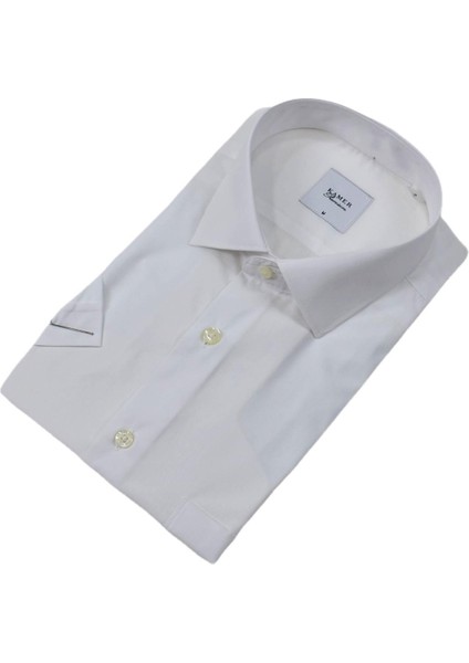 Erkek Klasik Düz Renk Kısa Kol Gömlek Pamuklu 9400 BGL-ST04582 modelleri