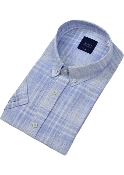 Erkek Klasik Ekose Kısa Kol Gömlek 9345 BGL-ST04583