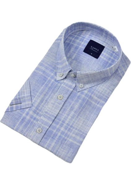 Erkek Klasik Ekose Kısa Kol Gömlek 9345 BGL-ST04583 modelleri