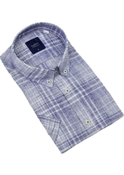 Erkek Klasik Ekose Kısa Kol Gömlek 9345 BGL-ST04583 fırsatları