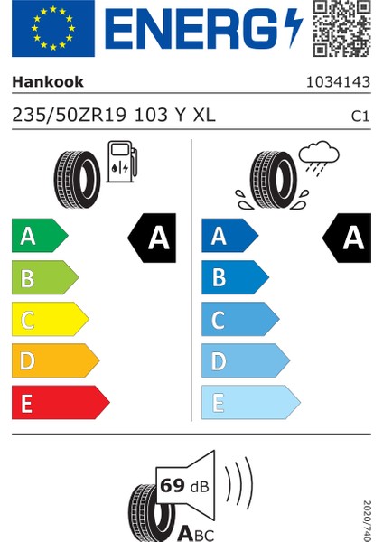 235/50R19 103Y Xl Ion Evo IK01 Sound Absorber (Foam), Ev Oto Yaz Lastiği (Üretim Yılı : 2025)