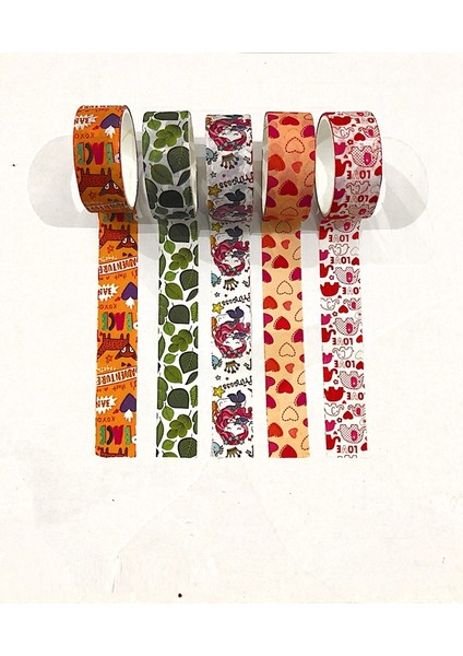 10 Adet Desenli Bant