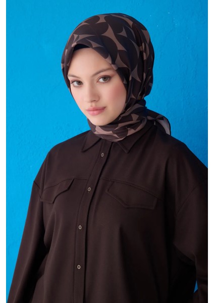 Saf Ipek Eşarp 4117D02( Twill Ipek) -5686