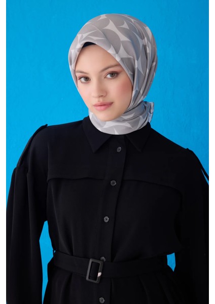 Saf Ipek Eşarp 4117D02( Twill Ipek) -5686
