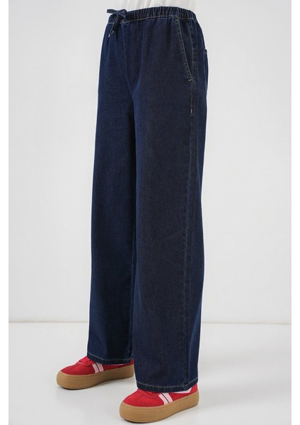 Geniş Paça Kot Pantolon 6706 - Lacivert