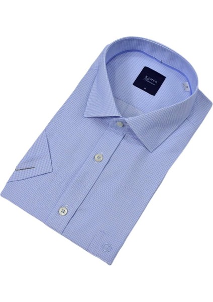 Erkek Klasik Piti Kare Kısa Kol Gömlek 9399 BGL-ST04577 modelleri